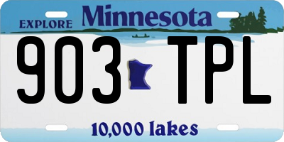 MN license plate 903TPL