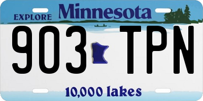 MN license plate 903TPN