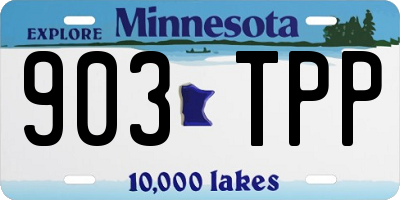 MN license plate 903TPP
