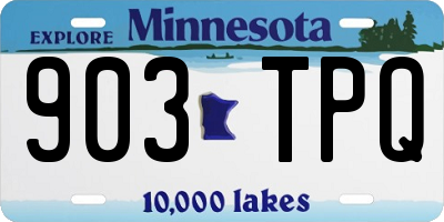 MN license plate 903TPQ