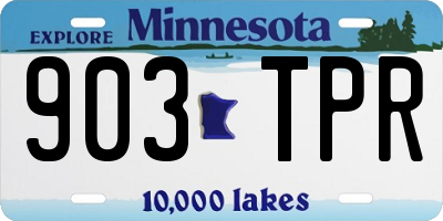 MN license plate 903TPR