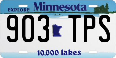 MN license plate 903TPS