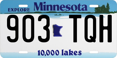MN license plate 903TQH