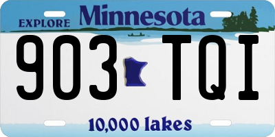 MN license plate 903TQI