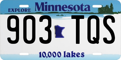 MN license plate 903TQS