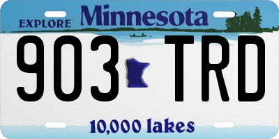 MN license plate 903TRD