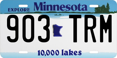 MN license plate 903TRM