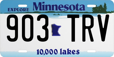 MN license plate 903TRV
