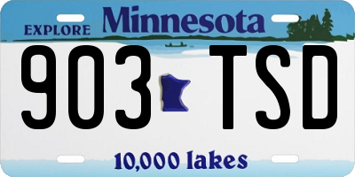 MN license plate 903TSD