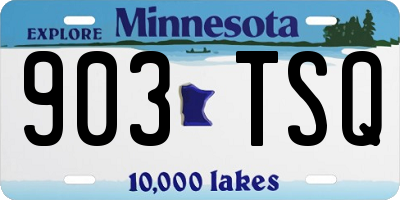 MN license plate 903TSQ