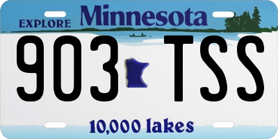 MN license plate 903TSS