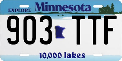 MN license plate 903TTF