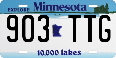 MN license plate 903TTG