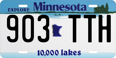 MN license plate 903TTH