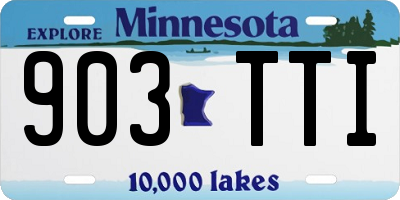 MN license plate 903TTI