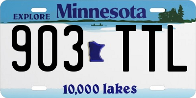 MN license plate 903TTL