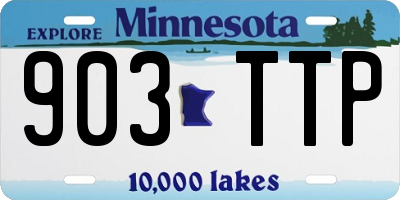 MN license plate 903TTP