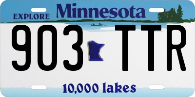 MN license plate 903TTR