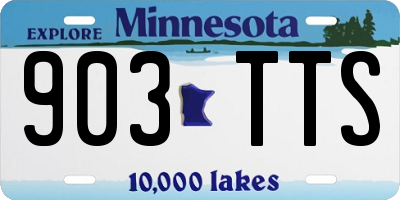MN license plate 903TTS