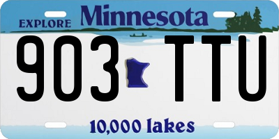 MN license plate 903TTU