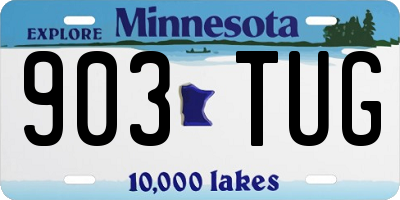 MN license plate 903TUG