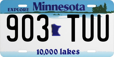 MN license plate 903TUU