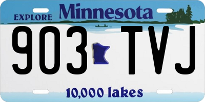 MN license plate 903TVJ