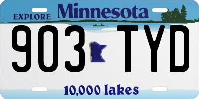 MN license plate 903TYD