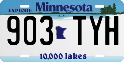 MN license plate 903TYH