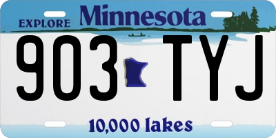 MN license plate 903TYJ