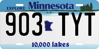 MN license plate 903TYT