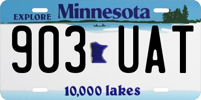 MN license plate 903UAT