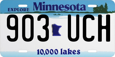 MN license plate 903UCH