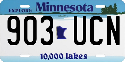 MN license plate 903UCN