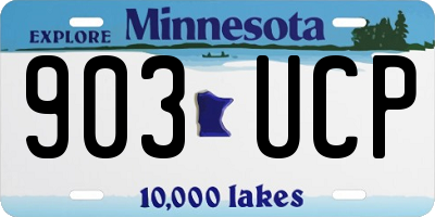 MN license plate 903UCP