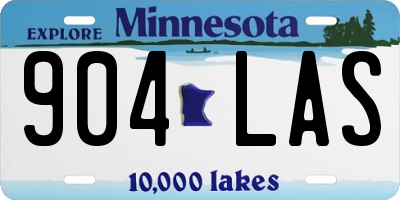 MN license plate 904LAS