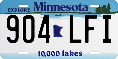 MN license plate 904LFI