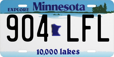 MN license plate 904LFL