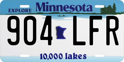 MN license plate 904LFR