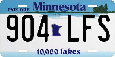 MN license plate 904LFS