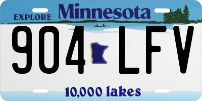 MN license plate 904LFV