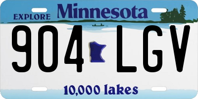 MN license plate 904LGV