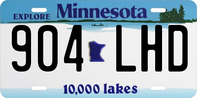 MN license plate 904LHD