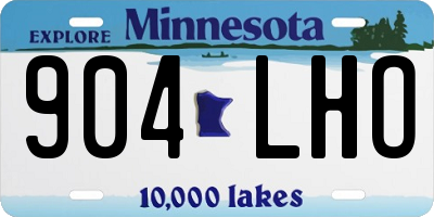 MN license plate 904LHO