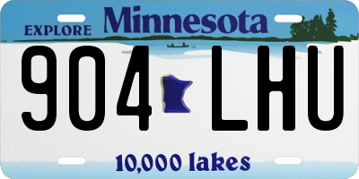 MN license plate 904LHU
