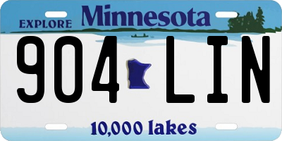 MN license plate 904LIN