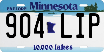 MN license plate 904LIP