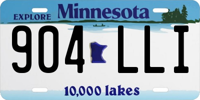 MN license plate 904LLI