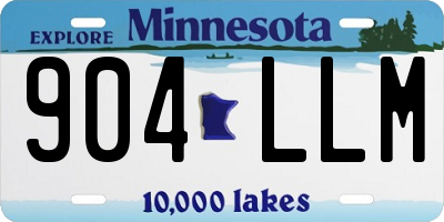 MN license plate 904LLM