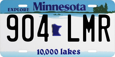 MN license plate 904LMR